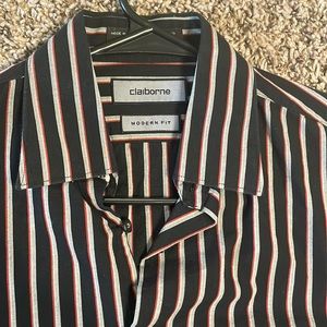 Claiborne modern fit (M) men dress shirt